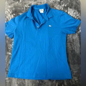 Lacoste Men’s Stretch Fit Polo With White Croc